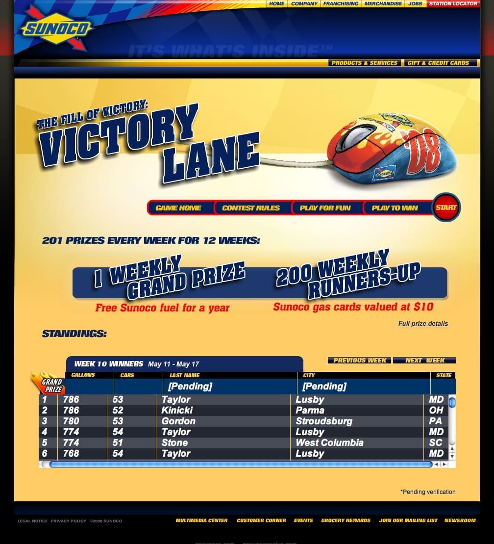 Sunoco Fill Of Victory